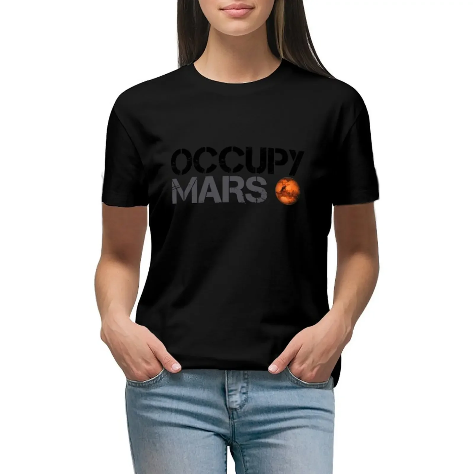 Occupy Mars - Space Planet - SpaceX T-Shirt vintage new edition cute tops t-shirts for Women graphic tees
Occupy Mars - Space Planet - SpaceX T-Shirt vintage new edition cute tops t-shirts for Women graphic tees