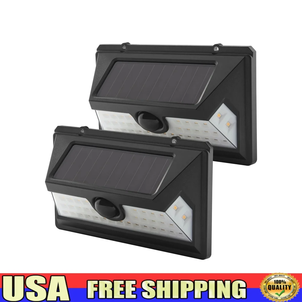 Solar Outdoor Motion LED Security Light 800 Lumens 2 Pack Linkable Technology Dusk to Dawn Waterproof Easy Installation 120
Solar Outdoor Motion LED Security Light 800 Lumens 2 Pack Linkable Technology Dusk to Dawn Waterproof Easy Installation 120