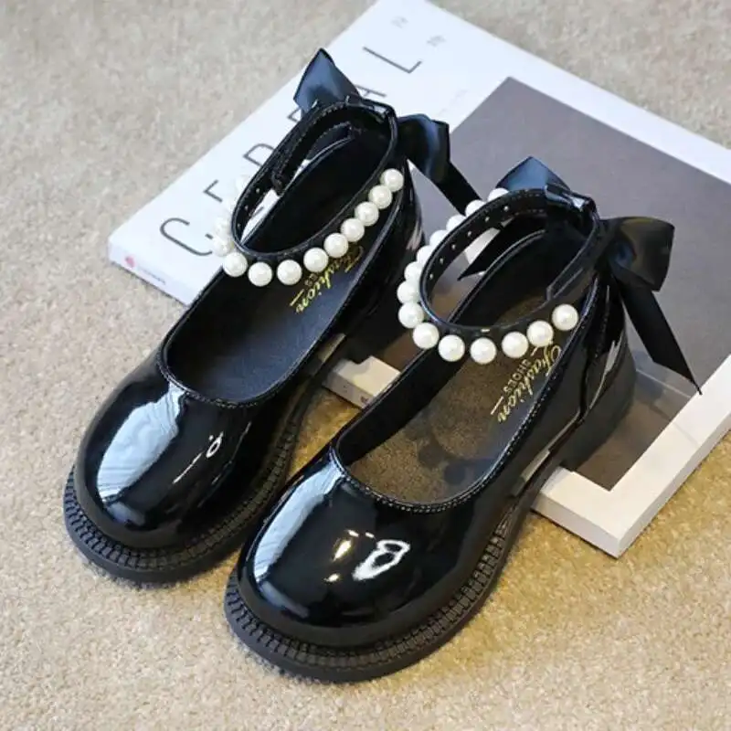 Spring Autumn Girl Glossy Leather Shoes Fashion Children Princess Causal Dress Flats Sweet Bowtie Kids School Mary Jane Shoes
Spring Autumn Girl Glossy Leather Shoes Fashion Children Princess Causal Dress Flats Sweet Bowtie Kids School Mary Jane Shoes