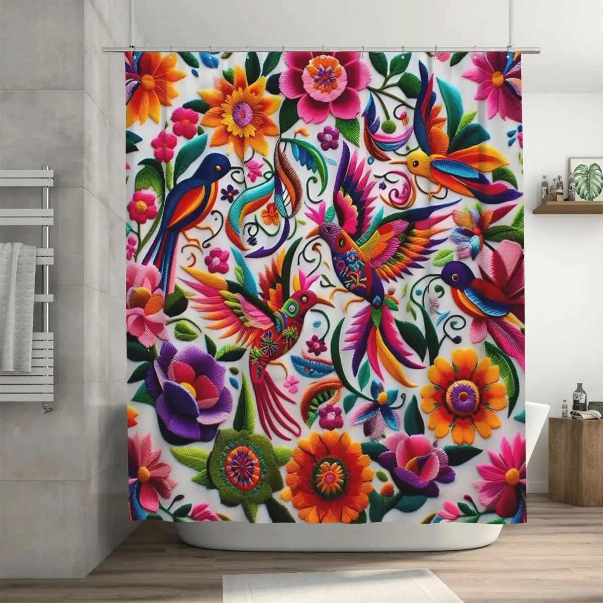 Mexico Art Shower Curtain Bathroom Polyester Waterproof Bath Curtains with Hooks
Mexico Art Shower Curtain Bathroom Polyester Waterproof Bath Curtains with Hooks