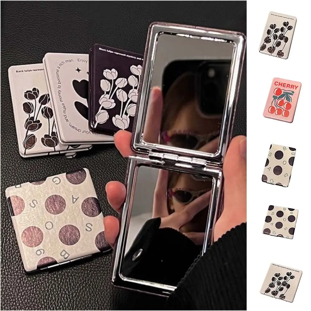 Glass Cosmetic Mirror New Plastic PU Compact Pocket Mirror Square Girls Gift Double-Sided Makeup mirror
Glass Cosmetic Mirror New Plastic PU Compact Pocket Mirror Square Girls Gift Double-Sided Makeup mirror