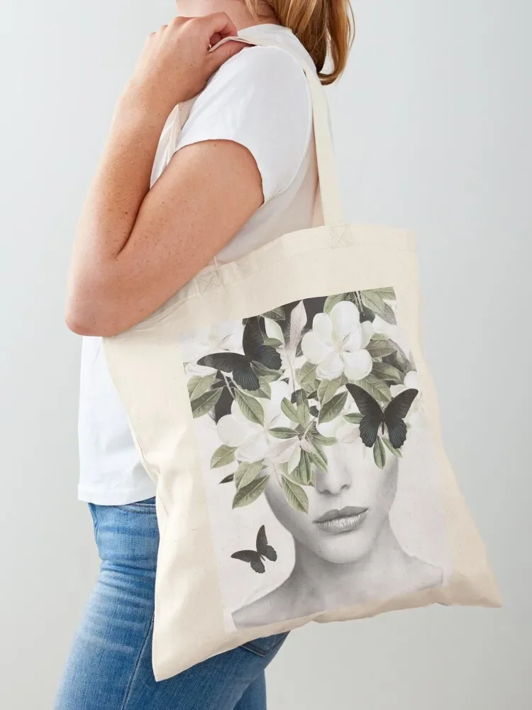 Woman With Flowers and Butterflies 3 Tote Bag Lady bags bag for beach Customizable tote bag
Woman With Flowers and Butterflies 3 Tote Bag Lady bags bag for beach Customizable tote bag