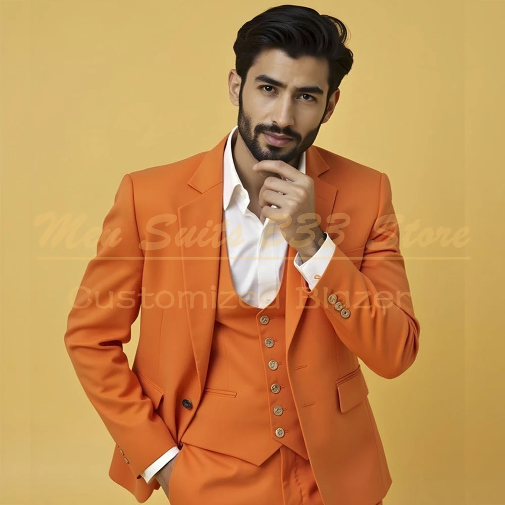 Slim Fit Men's Suits Elegant Single Breasted Notch Lapel Blazer Formal Prom Party 3 Piece Jacket Pants Vest Male Clothing Terno
Slim Fit Men's Suits Elegant Single Breasted Notch Lapel Blazer Formal Prom Party 3 Piece Jacket Pants Vest Male Clothing Terno