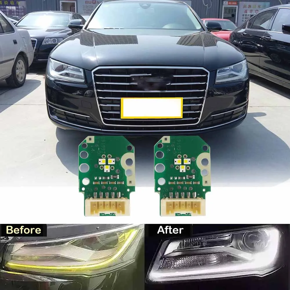 White Lightsource DRL Boards 4H0941475 For 2014-2017 Audi A8 S8 Xenon Headlight Daytime Running Light 4H0941476 Repair Car Parts
White Lightsource DRL Boards 4H0941475 For 2014-2017 Audi A8 S8 Xenon Headlight Daytime Running Light 4H0941476 Repair Car Parts