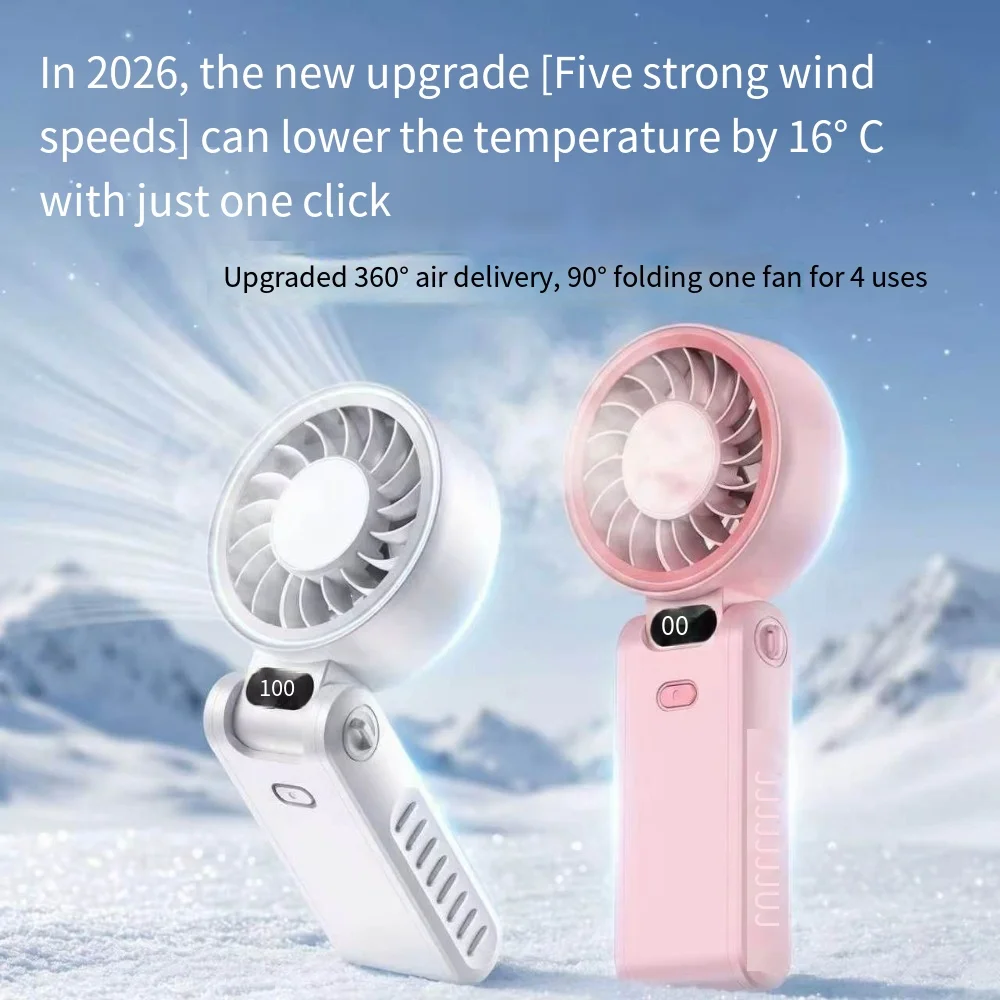 New digital display handheld fan outdoor portable USB charging desktop folding handheld small
New digital display handheld fan outdoor portable USB charging desktop folding handheld small