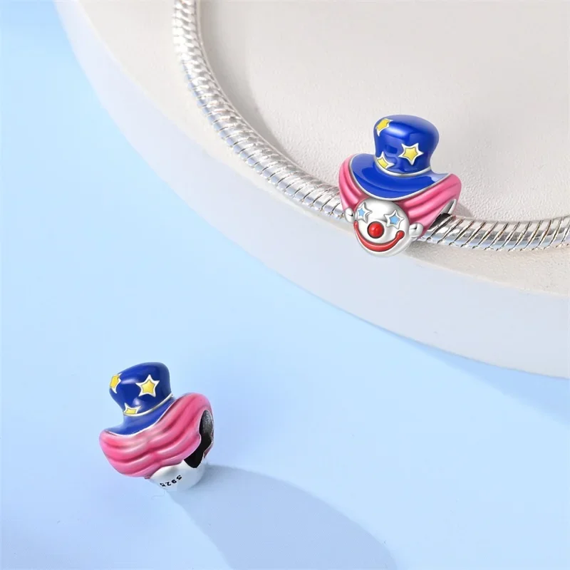 Anniversary Halloween Series 925 Silver Circus, Clowns & Tickets Triple Dangle Charm Fits 3mm Bracelet Funny Joker Beads Jewelry
Anniversary Halloween Series 925 Silver Circus, Clowns & Tickets Triple Dangle Charm Fits 3mm Bracelet Funny Joker Beads Jewelry