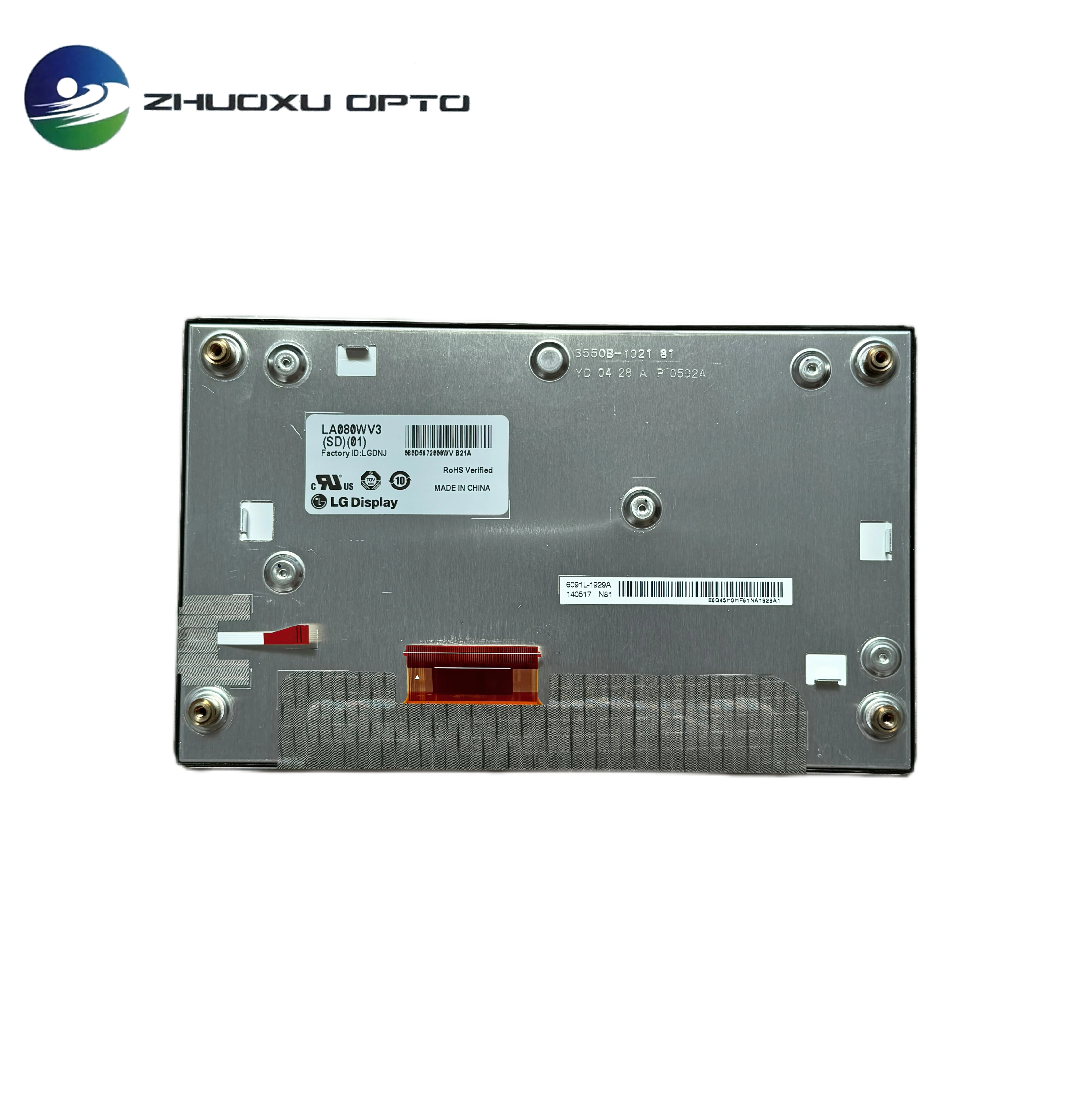 LA080WV3(SD)(01) LA080WV3-SD01 Original A+ Grade 8" inch LCD Display Without Touch Screen for Car Navigation
LA080WV3(SD)(01) LA080WV3-SD01 Original A+ Grade 8" inch LCD Display Without Touch Screen for Car Navigation