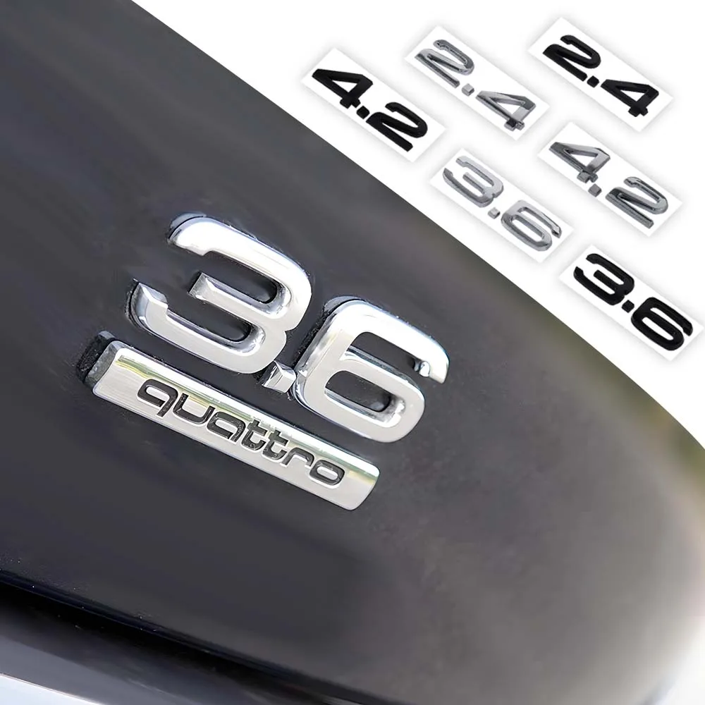 2.4 4.2 3.8 Car Digital Stickers Rear Tailgate Trunk Badge Decal Styling Accessories For Audi A1 A2 A3 A4 A5 A6 A7 A8 Q5 Q7 C8 S
2.4 4.2 3.8 Car Digital Stickers Rear Tailgate Trunk Badge Decal Styling Accessories For Audi A1 A2 A3 A4 A5 A6 A7 A8 Q5 Q7 C8 S
