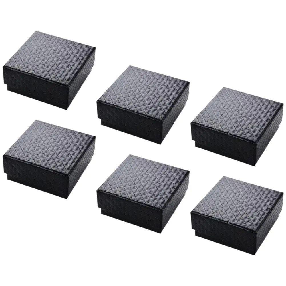 6 Pcs Jewelry Gift Box 7x7x3cm Earring Holder for Ring Necklace Travel Present Packaging Sponge Lining Ideal Birthday Christmas
6 Pcs Jewelry Gift Box 7x7x3cm Earring Holder for Ring Necklace Travel Present Packaging Sponge Lining Ideal Birthday Christmas