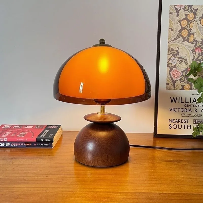 Европейская настольная лампа в виде гриба из цельного дерева, двухслойная стеклянная декоративная лампа цвета чая, лампа для туманной атмосферы GN775KY
Европейская настольная лампа в виде гриба из цельного дерева, двухслойная стеклянная декоративная лампа цвета чая, лампа для туманной атмосферы GN775KY