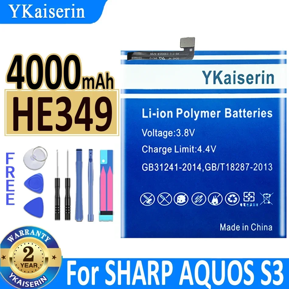 Аккумулятор ykaisсеребрин для SHARP AQUOS S3 Fs8032 4000 мАч HE349 HE 349 Мобильный телефон батареи + Подарочные инструменты
Аккумулятор ykaisсеребрин для SHARP AQUOS S3 Fs8032 4000 мАч HE349 HE 349 Мобильный телефон батареи + Подарочные инструменты