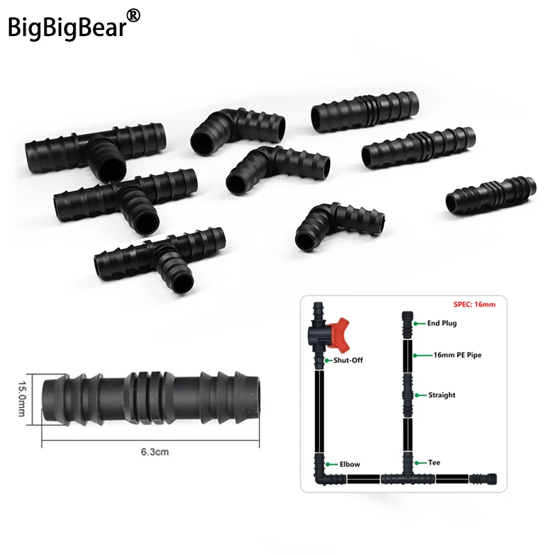 2~50pcs 16mm Water Connector Pagoda Plastic for Garden Micro Drip Irrigation 1/2'' PE Pipe Tubing Hose Fitting Accessory
2~50pcs 16mm Water Connector Pagoda Plastic for Garden Micro Drip Irrigation 1/2'' PE Pipe Tubing Hose Fitting Accessory