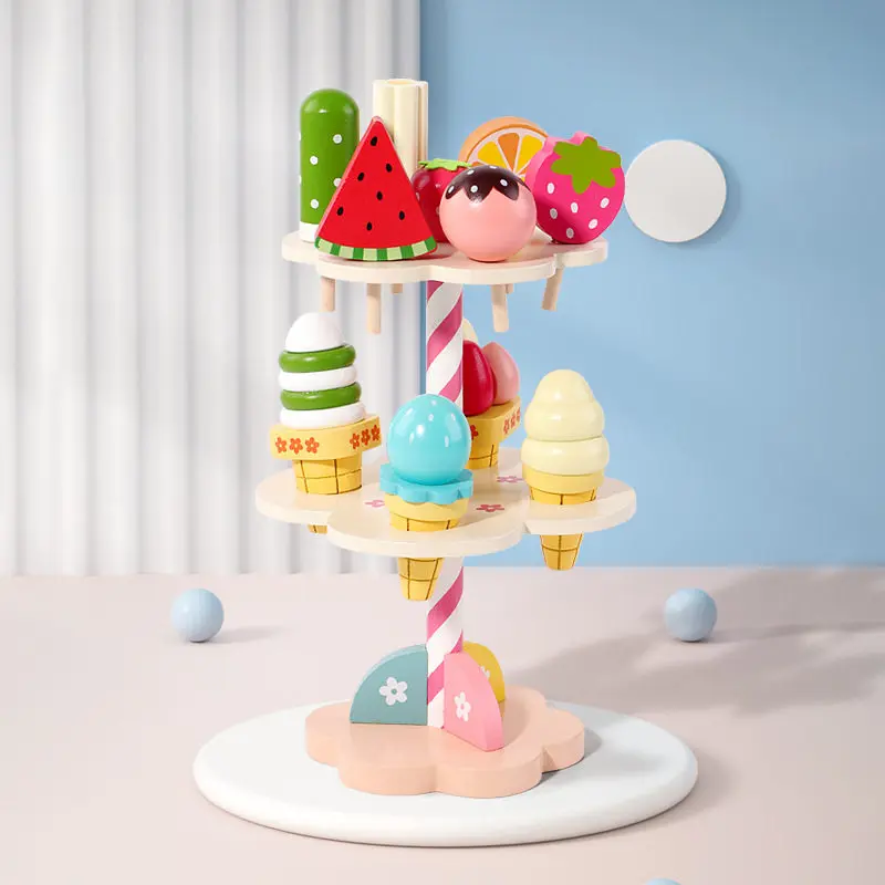 Kids Pretend Play Ice Cream Shop Toy Set Wooden DIY Mold Mini Dessert Maker Educational Gift for Girls Children Kitchen Game
Kids Pretend Play Ice Cream Shop Toy Set Wooden DIY Mold Mini Dessert Maker Educational Gift for Girls Children Kitchen Game
