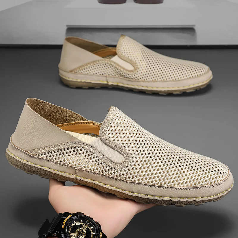 New Men's Flat Casual Shoes Breathable Mesh Men's Shoes Comfortable Loafers Fashion Summer Walking Shoes Outdoor Men Sneakers
New Men's Flat Casual Shoes Breathable Mesh Men's Shoes Comfortable Loafers Fashion Summer Walking Shoes Outdoor Men Sneakers