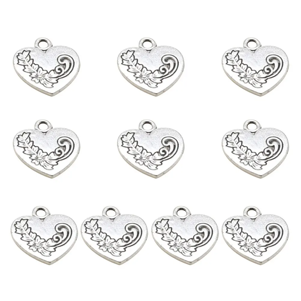 10 шт. серебряных подвесок-сердечек из сплава для изготовления украшений своими руками: для ожерелий, браслетов, брелоков, декора для телефонов
10 шт. серебряных подвесок-сердечек из сплава для изготовления украшений своими руками: для ожерелий, браслетов, брелоков, декора для телефонов