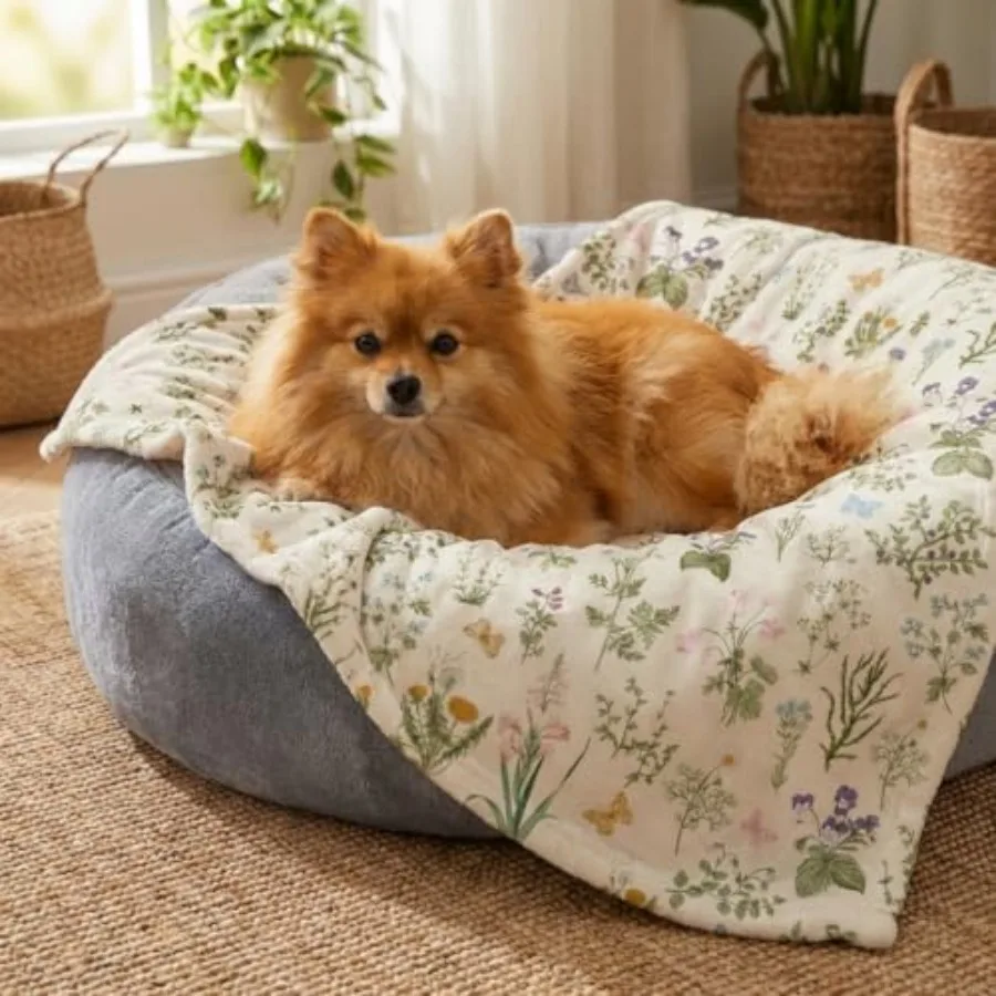 Pets Flannel Blanket, Spring Summer Plants Wild Flowers Soft Fuzzy Fluffy Plush Cozy Fleece Premium Blankets for Dog Cat Puppy
Pets Flannel Blanket, Spring Summer Plants Wild Flowers Soft Fuzzy Fluffy Plush Cozy Fleece Premium Blankets for Dog Cat Puppy
