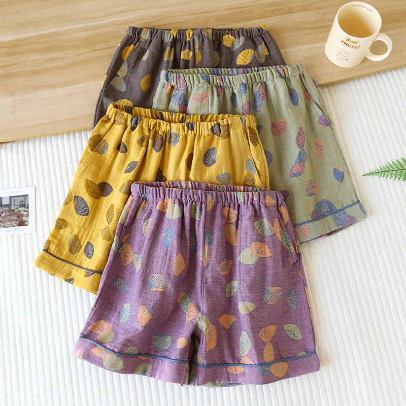 2026 Summer New Women's Shorts 100% Cotton Jacquard Gauze Retro Printed Shorts Breathable Three Part Pants Thin Beach Pants
2026 Summer New Women's Shorts 100% Cotton Jacquard Gauze Retro Printed Shorts Breathable Three Part Pants Thin Beach Pants