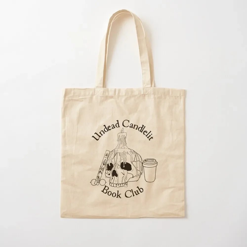 Undead Candlelit Bookclub Logo Tote Bag Big bag shopping bags foldable Canvas shoulder bag
Undead Candlelit Bookclub Logo Tote Bag Big bag shopping bags foldable Canvas shoulder bag