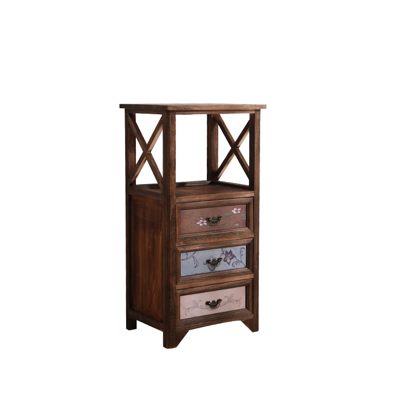 American solid wood retro chest, living room side cabinet, bedroom bedside storage cabinet, household wall multi-functional cabi
American solid wood retro chest, living room side cabinet, bedroom bedside storage cabinet, household wall multi-functional cabi