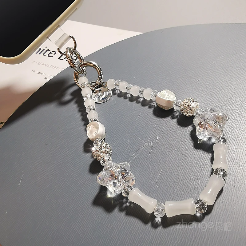 Bamboo Crystal Beaded Mobile Phone Chain Small Fresh Hand Wrist Chain Mobile Phone Lanyard Clip Mobile Phone Case Universal
Bamboo Crystal Beaded Mobile Phone Chain Small Fresh Hand Wrist Chain Mobile Phone Lanyard Clip Mobile Phone Case Universal
