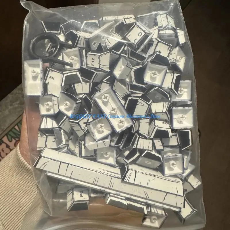 F68B 149PCS Original Height Keycaps With Black And White Art Pattern For Mechanical Keyboard Adding Personality
F68B 149PCS Original Height Keycaps With Black And White Art Pattern For Mechanical Keyboard Adding Personality