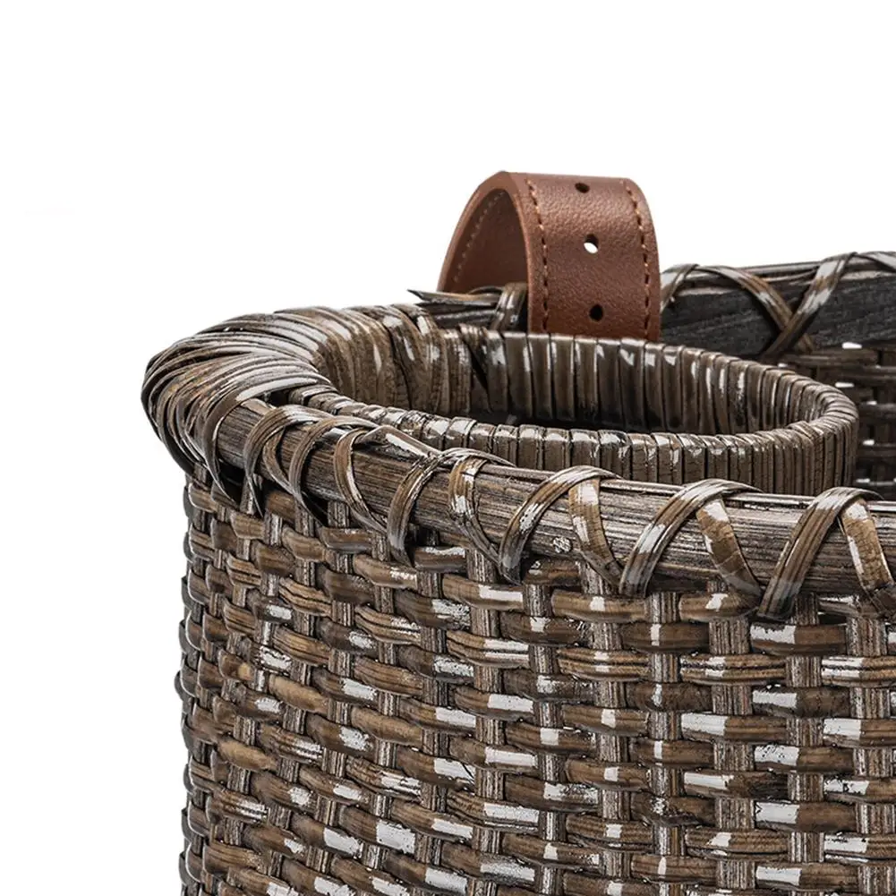 Bicycle Accessories Bicycle Basket Beautiful Rattan Material Bike Riding Storage Coffee Color Dark Brown Color
Bicycle Accessories Bicycle Basket Beautiful Rattan Material Bike Riding Storage Coffee Color Dark Brown Color
