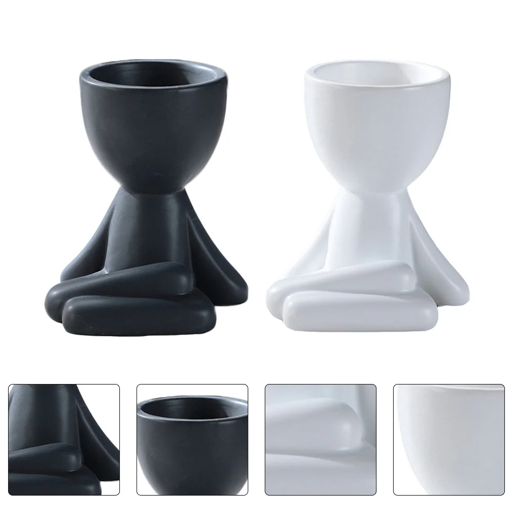 2 шт. керамических кашпо в форме человечка для декора рабочего стола, офиса, балкона, для суккулентов
2 шт. керамических кашпо в форме человечка для декора рабочего стола, офиса, балкона, для суккулентов