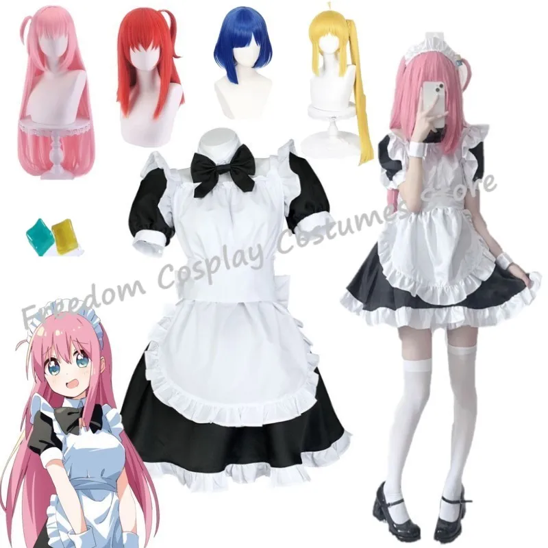 Gotou Hitori Cosplay Anime Bocchi The Rock Gotou Hitori Cosplay Costume Women Sexy Maid Uniform Dress Wig Halloween Costumes
Gotou Hitori Cosplay Anime Bocchi The Rock Gotou Hitori Cosplay Costume Women Sexy Maid Uniform Dress Wig Halloween Costumes