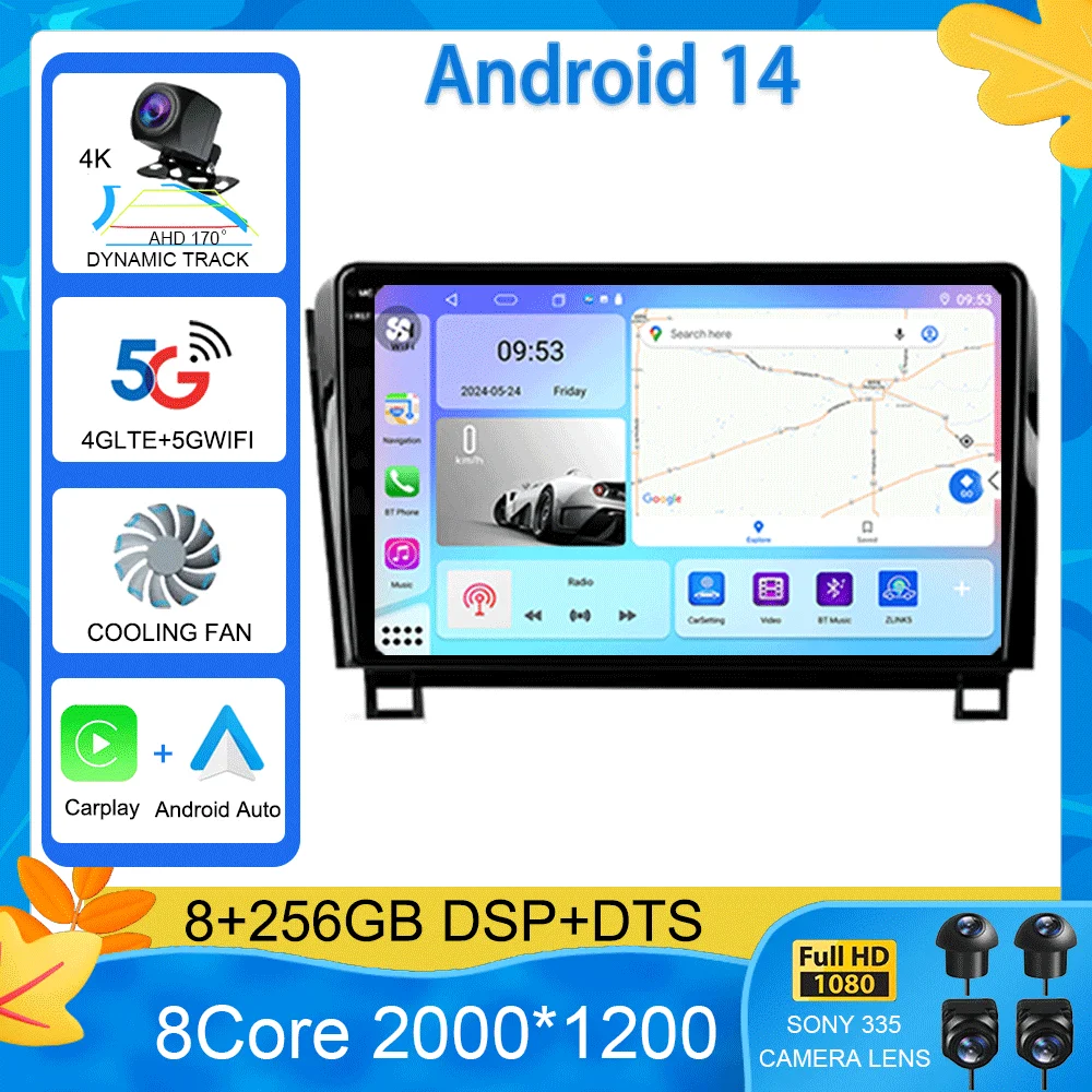 Android 15 For Toyota Tundra XK50 2007 - 2013 Sequoia XK60 2008 - 2017 Multimedia Video Player Navigation Stereo GPS Car Radio
Android 15 For Toyota Tundra XK50 2007 - 2013 Sequoia XK60 2008 - 2017 Multimedia Video Player Navigation Stereo GPS Car Radio