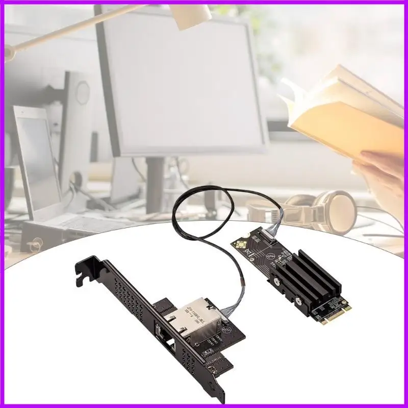 Portable M.2 (B+M to 10G Networking Card M.2 Networking Card for Enhances Internet Speed in Office Data Environment