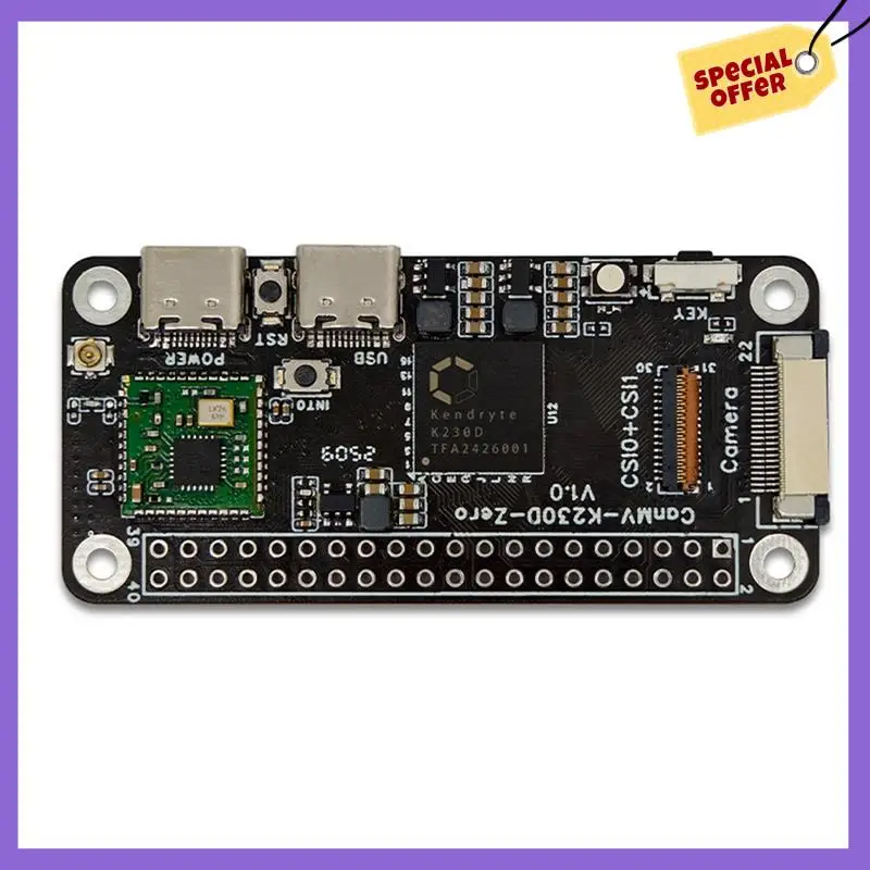-A96Z K230D ZERO Макетная плата AI RISC-V Материнская плата для различных интеллектуальных сценариев
-A96Z K230D ZERO Макетная плата AI RISC-V Материнская плата для различных интеллектуальных сценариев