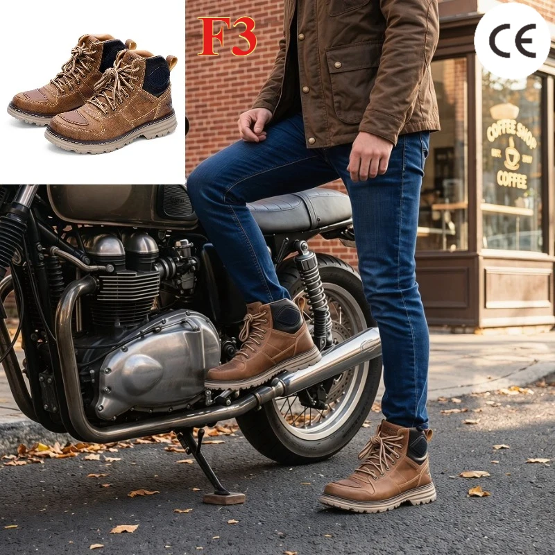 TR Tiger F3 Men Retro Motorcycle Boots Mountain Hiking Botas Brown Outdoor Workwear Leisure Boot City Road Moto Riding Bota
TR Tiger F3 Men Retro Motorcycle Boots Mountain Hiking Botas Brown Outdoor Workwear Leisure Boot City Road Moto Riding Bota