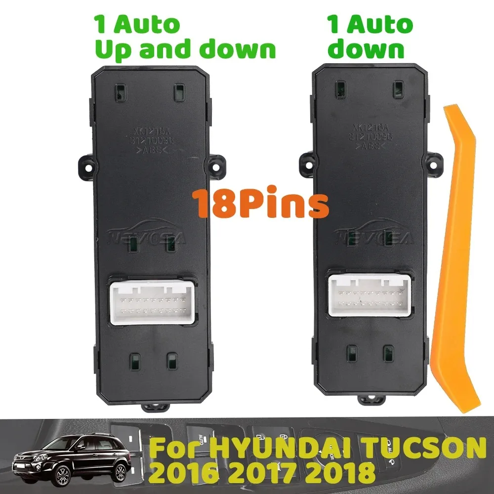 Interruptor de ventanilla eléctrica principal delantero izquierdo para Hyundai Tucson 2016 2017 2018-2021 93571-D3050 93571-D300
Interruptor de ventanilla eléctrica principal delantero izquierdo para Hyundai Tucson 2016 2017 2018-2021 93571-D3050 93571-D300