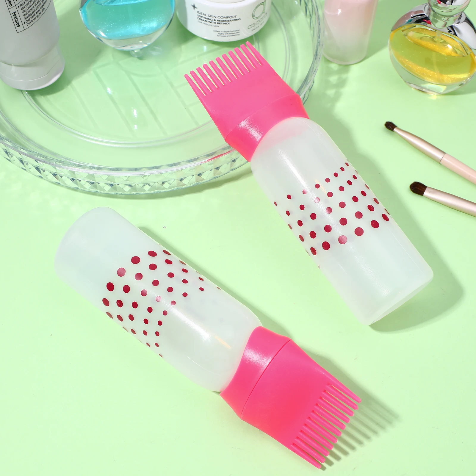2pcs Hair Dye Bottle Applicator Root Comb Plastic Material Salon Home Use Dry Cleaning Shampoo Even Color Distribution
2pcs Hair Dye Bottle Applicator Root Comb Plastic Material Salon Home Use Dry Cleaning Shampoo Even Color Distribution
