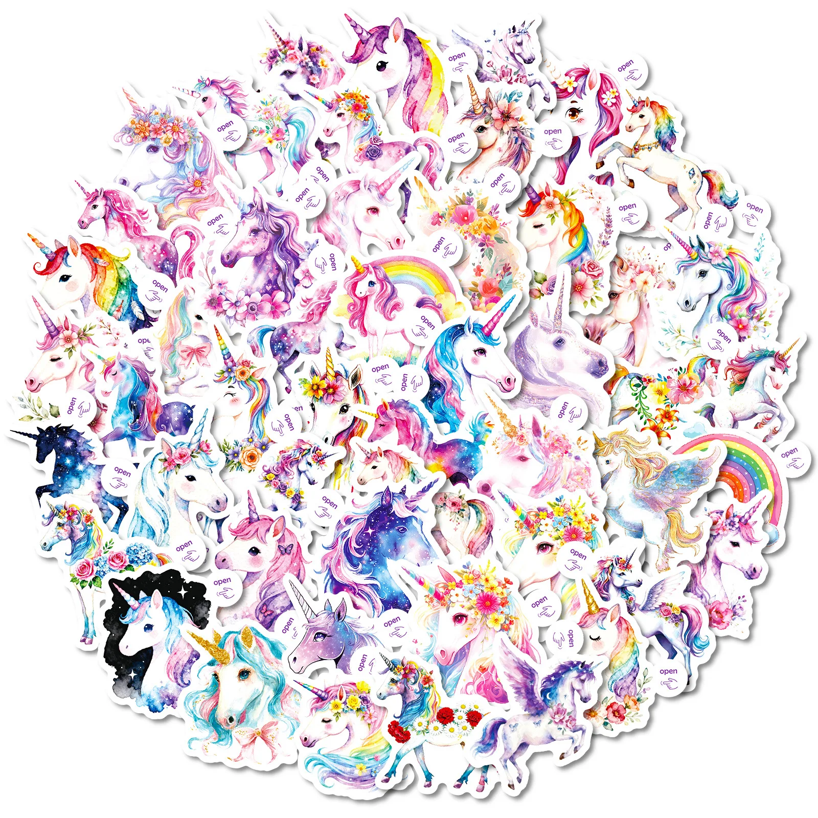 10/50PCS Rainbow Unicorns Graffiti Stickers Funny Watercolor Style Sticker for Computer Notebook Stationery DIY Toys Secret
10/50PCS Rainbow Unicorns Graffiti Stickers Funny Watercolor Style Sticker for Computer Notebook Stationery DIY Toys Secret
