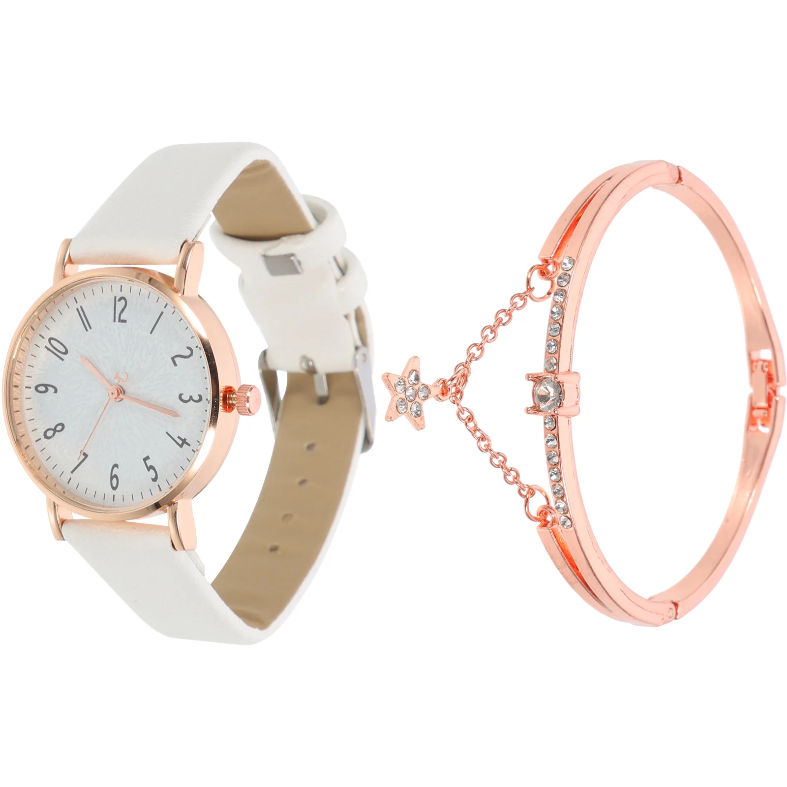 Quartz Watch Bracelet Set Women Classic Alloy PU Glass Durable Accurate Timing Casual Wear Everyday Elegant Fashionable
Quartz Watch Bracelet Set Women Classic Alloy PU Glass Durable Accurate Timing Casual Wear Everyday Elegant Fashionable