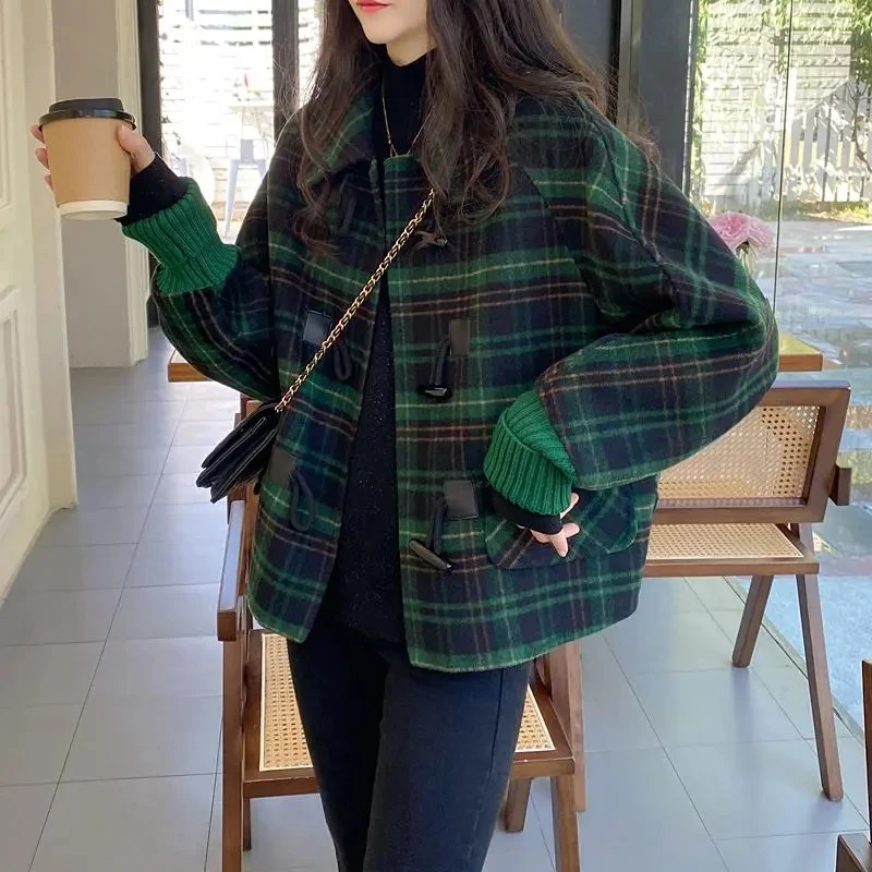 Двустороннее женское пальто Camere в клетку ort Batwing Sve Woolen Jaet Осень Зима Faion Commute Sle Pure Color
Двустороннее женское пальто Camere в клетку ort Batwing Sve Woolen Jaet Осень Зима Faion Commute Sle Pure Color