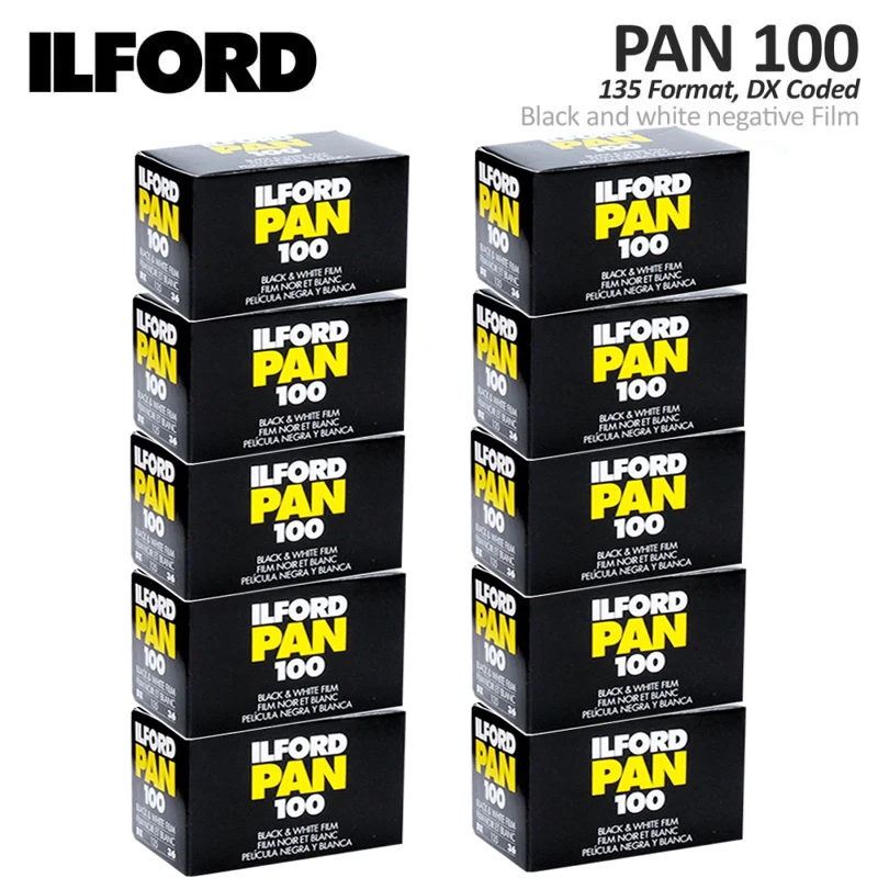 1-10 ROLLS ILFORD Pan 100 Black And White 135 Film 35mm Professional Film 36 Exposure Suitable for Kodak Film Camera H35M35 M38
1-10 ROLLS ILFORD Pan 100 Black And White 135 Film 35mm Professional Film 36 Exposure Suitable for Kodak Film Camera H35M35 M38