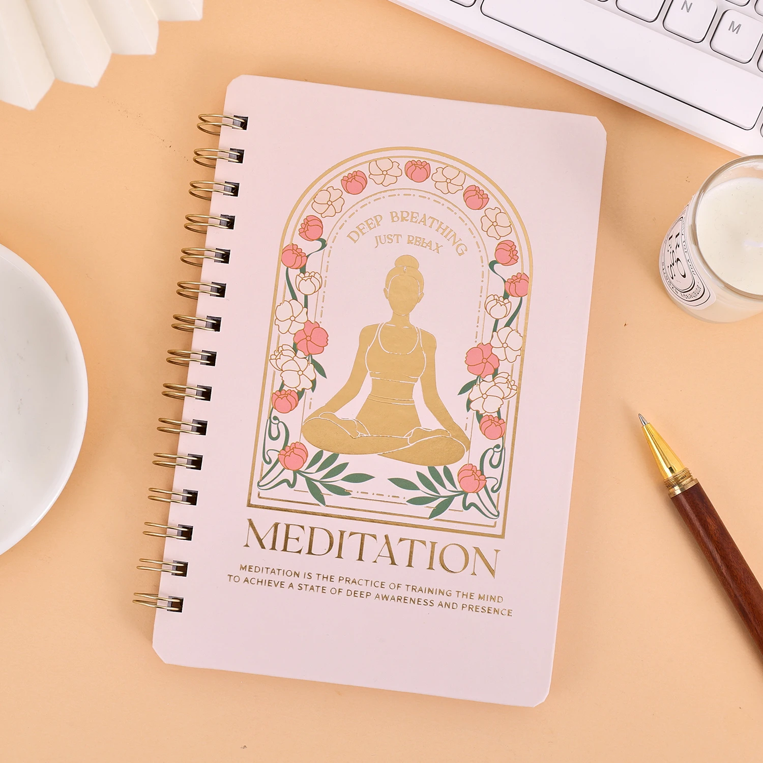 Meditation Practice Training Yoga Record Planner,Daily Deep Breathing Relax Planners Home Decor, Desk Accessories Apricot
Meditation Practice Training Yoga Record Planner,Daily Deep Breathing Relax Planners Home Decor, Desk Accessories Apricot