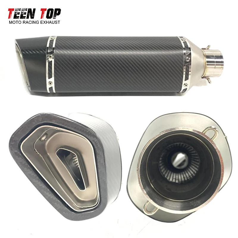 51mm Universal Motorcycle Exhaust Pipe For KTM RC390 Duke 390 690 790 790ADV 890ADV Exhaust Muffler 470mm CarbonFiber Silencieux
51mm Universal Motorcycle Exhaust Pipe For KTM RC390 Duke 390 690 790 790ADV 890ADV Exhaust Muffler 470mm CarbonFiber Silencieux