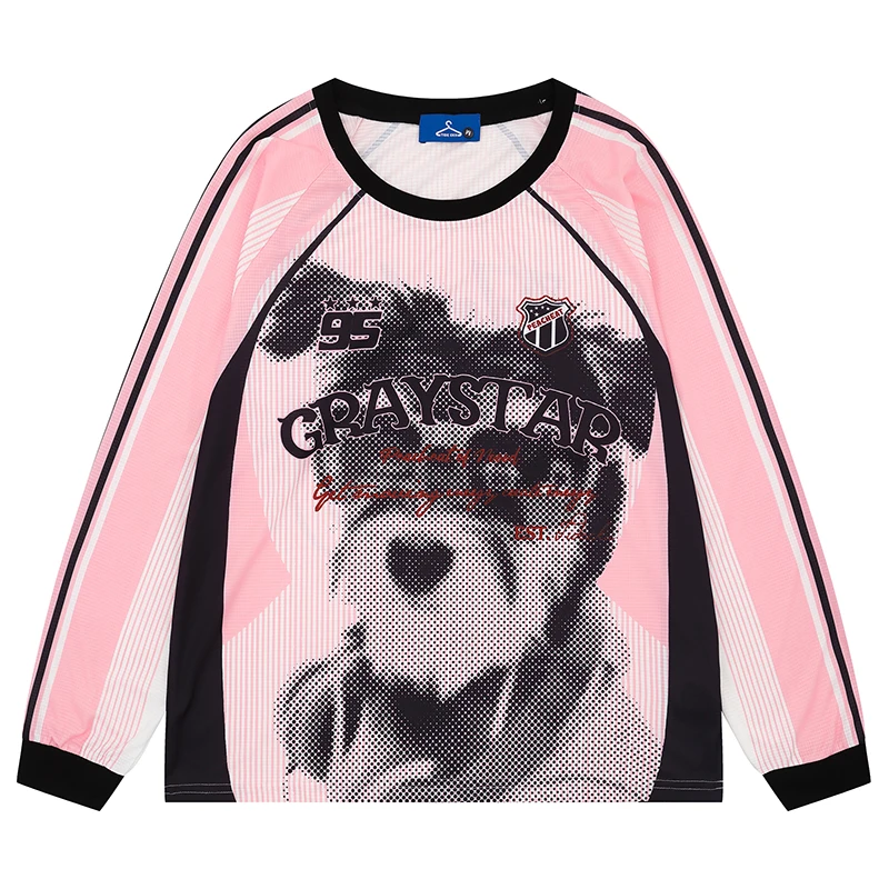 Y2K футболки с длинным рукавом и принтом собаки для мужчин и женщин Harajuku графический трикотаж уличная одежда ретро топ большого размера 2025 корейская модная одежда
Y2K футболки с длинным рукавом и принтом собаки для мужчин и женщин Harajuku графический трикотаж уличная одежда ретро топ большого размера 2025 корейская модная одежда