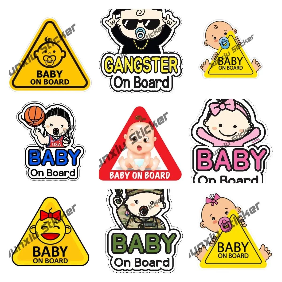 Creative Stickers Custom Image Custom Printing Sticker Premium Quality Vinyl Sticker Cute Baby on Board Cartoon Car Decals
Creative Stickers Custom Image Custom Printing Sticker Premium Quality Vinyl Sticker Cute Baby on Board Cartoon Car Decals
