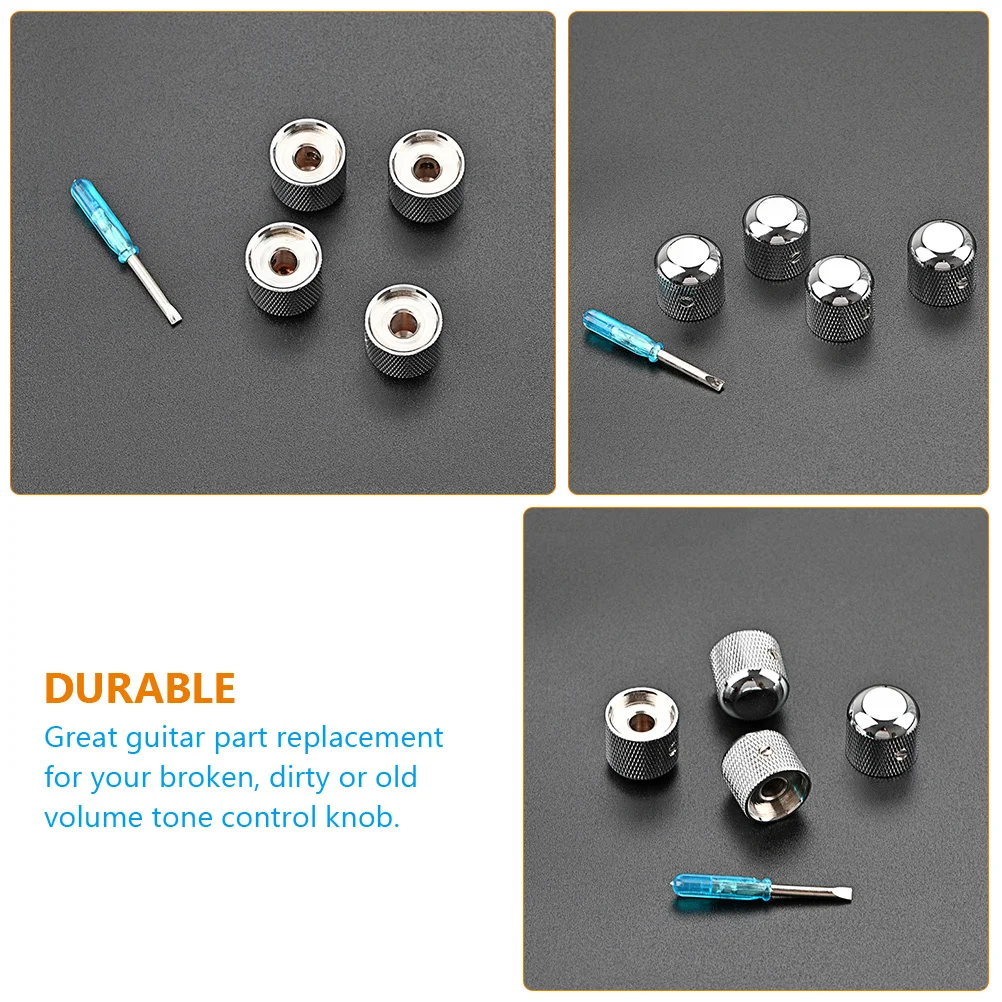 1Set Guitar Volume Knobs Metal Replacement Caps Durable Tone Control Parts for Electric Guitar Bass Volume Knobs
1Set Guitar Volume Knobs Metal Replacement Caps Durable Tone Control Parts for Electric Guitar Bass Volume Knobs
