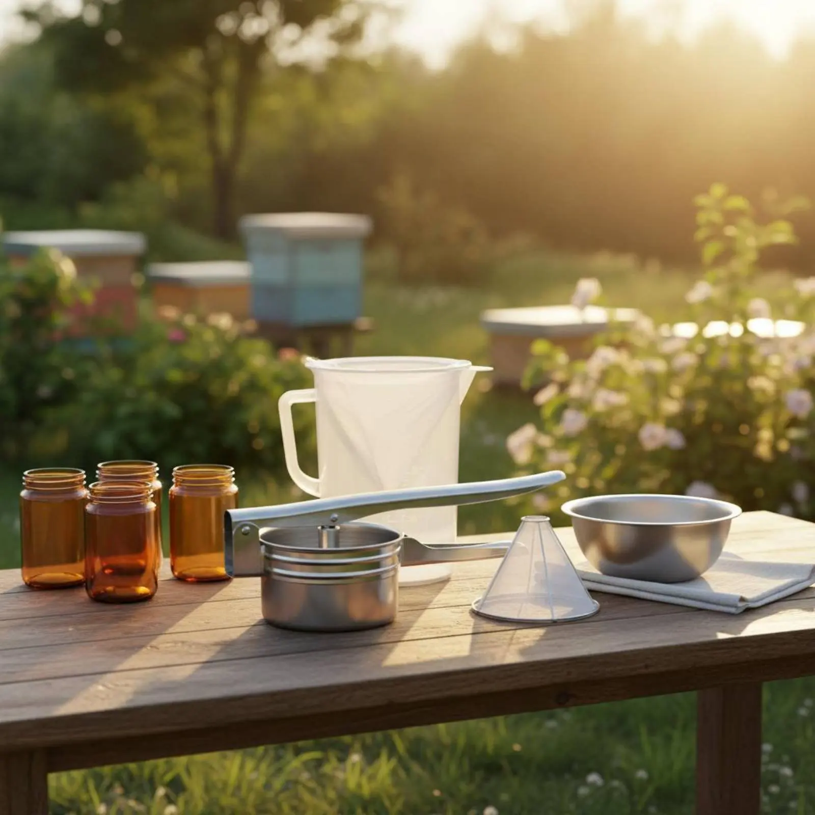 Manual Honey Presser Includes Strainer and Container Small Honey Extractor Kit Beekeeping Supplies Easy to Use for Beekeepers
Manual Honey Presser Includes Strainer and Container Small Honey Extractor Kit Beekeeping Supplies Easy to Use for Beekeepers