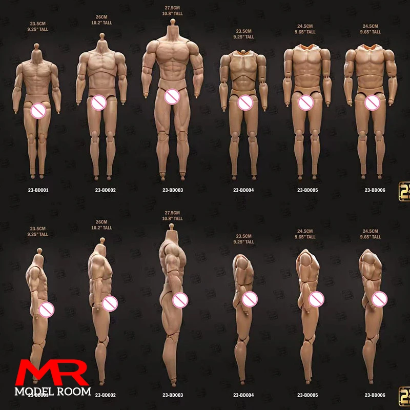 23TOYS 23-BD001 1/6 Male Soldier Standard Muscle Joint Body 23.5cm - 27.5cm Male Soldier Action Figure Articulate Body
23TOYS 23-BD001 1/6 Male Soldier Standard Muscle Joint Body 23.5cm - 27.5cm Male Soldier Action Figure Articulate Body
