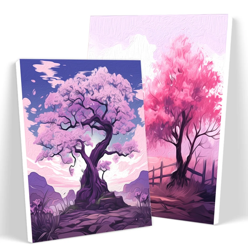 SDOYUNO Paintings For Painting By Numbers Tree Purple Pink Landscape Watercolor Oil Art With Frame Personalized Gift Room Decor
SDOYUNO Paintings For Painting By Numbers Tree Purple Pink Landscape Watercolor Oil Art With Frame Personalized Gift Room Decor
