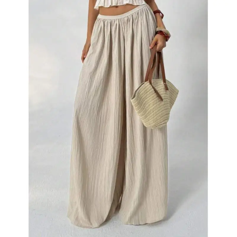 Повседневные текстурные широкие брюки 6204, комплект летнего комплекта Vaion Ci Walk в стиле ретро, длина с девятью очками, полиэфирная ткань
Повседневные текстурные широкие брюки 6204, комплект летнего комплекта Vaion Ci Walk в стиле ретро, длина с девятью очками, полиэфирная ткань