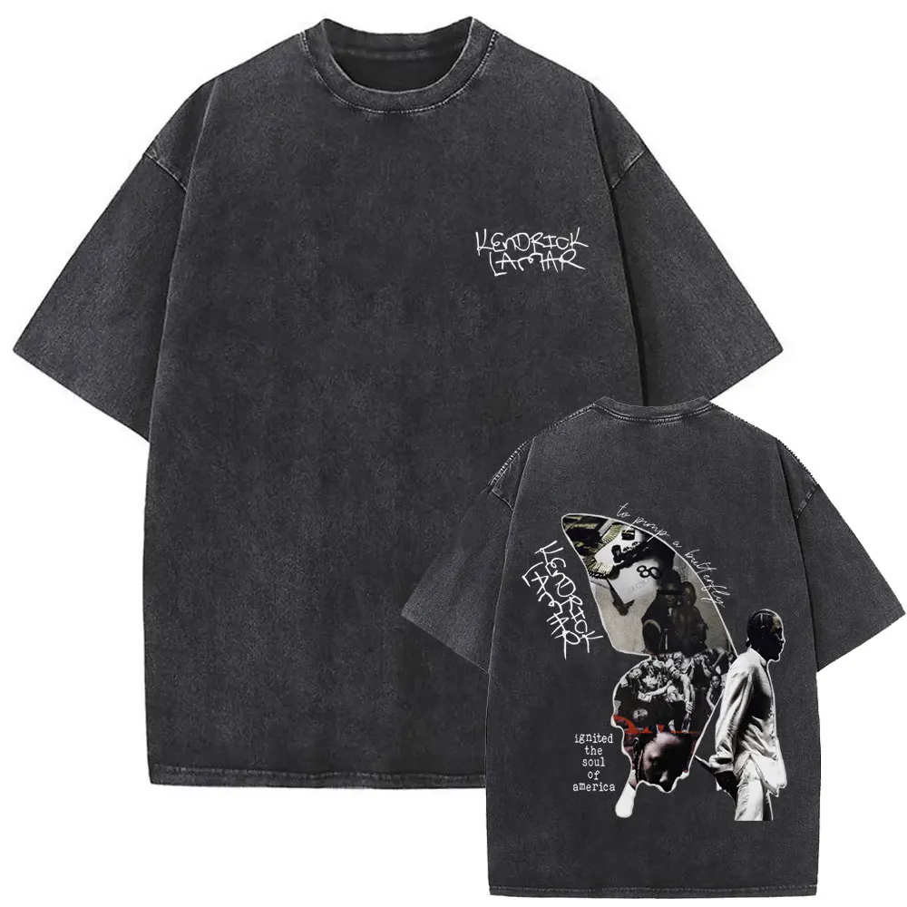 Washed Vintage Rapper Kendrick Lamar To Pimp A Butterfly DAMN Good Kid Money Trees T-shirt Men Hip Hop Fashion Oversized T Shirt
Washed Vintage Rapper Kendrick Lamar To Pimp A Butterfly DAMN Good Kid Money Trees T-shirt Men Hip Hop Fashion Oversized T Shirt