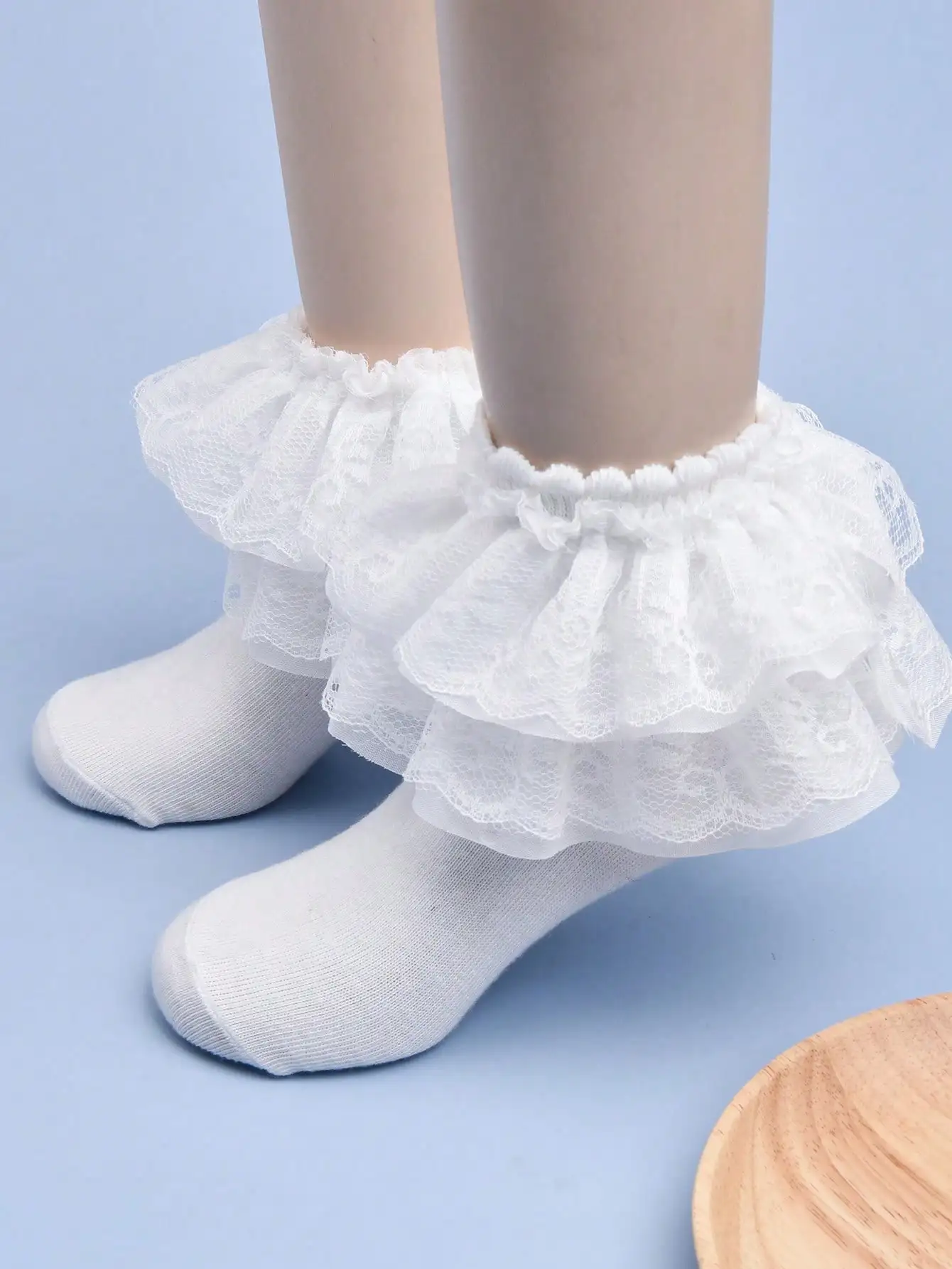 1 Pair Girls Lace Socks, Spring and Summer Thin Pure White Princess Dance Socks, Solid Color Design, Fashionable and Breathable
1 Pair Girls Lace Socks, Spring and Summer Thin Pure White Princess Dance Socks, Solid Color Design, Fashionable and Breathable