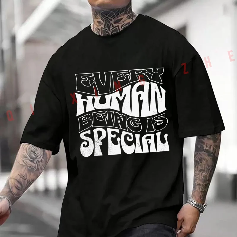 Every Human Being Is Special T-Shirt Moto Cotton Cute Men Clothes Plain Summer Casual Short Sleeve Round Neck T Shirts
Every Human Being Is Special T-Shirt Moto Cotton Cute Men Clothes Plain Summer Casual Short Sleeve Round Neck T Shirts